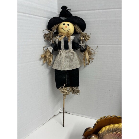 4 Piece Fall/Harvest/Thanksgiving Lot Napkin Holder, Plant Scarecrow, … - Picture 4 of 12